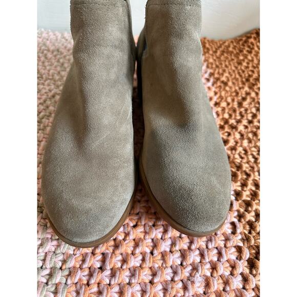 Sorel Women’s Lolla Cut Out Ankle Boot Gray Suede Size 9.5 - Picture 7 of 8